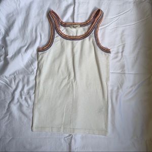 Madewell rainbow trim racer back